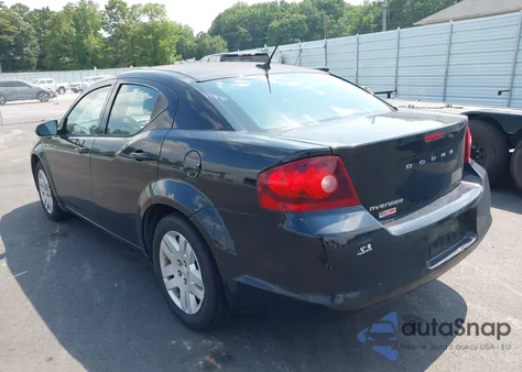 2012 Dodge Avenger Se из США, поврежденный, VIN 1C3CDZAB4CN127982
